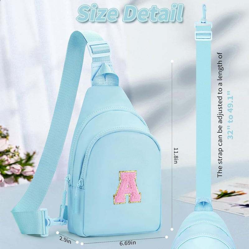 Fystdtote Birthday Gift for 5 6 7 8 9 10 11 12 13 14 15 16 Year Old Girls Fanny Pack Crossbody Bags for Women,Cute Trendy Stuff - Blue,A - Image 5
